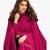 Rahi Fashion Dark Pink Faux Georgette Semi Stitched Salwar Suit for Women