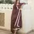 Maroon embroidered cotton kurta-suits