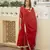 Red embroidered cotton kurta-suits