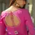 Magenta embroidered cotton kurta-suits