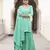 Green embroidered cotton kurta-suits