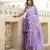 Purple embroidered cotton kurta-suits