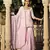Pink embroidered cotton kurta-suits