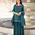 Green embroidered cotton kurta-suits