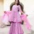 Pink embroidered cotton kurta-suits