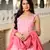 Coral embroidered cotton kurta-suits