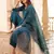 Green embroidered cotton kurta-suits