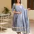 Grey embroidered cotton kurta-suits