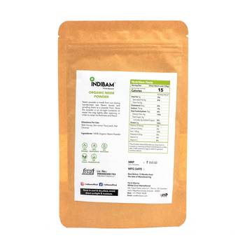 INDIBAM's Pure Organic Neem Powder (Azadirachta indica), Natural Neem Leaves Powder, 100 Gms, Pesticides free 4
