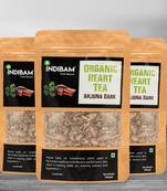 INDIBAM's 100% Pure Organic Heart Tea | Arjun Chhal | Diabetes, Weight Loss , Heart Diseases - 100Gram, Pesticides Free.