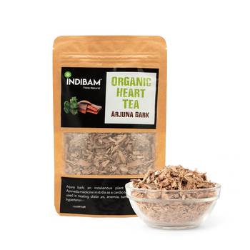 INDIBAM's 100% Pure Organic Heart Tea | Arjun Chhal | Diabetes, Weight Loss , Heart Diseases - 100Gram, Pesticides Free. 3