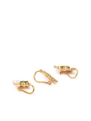 Gold crystal nose-ring 2