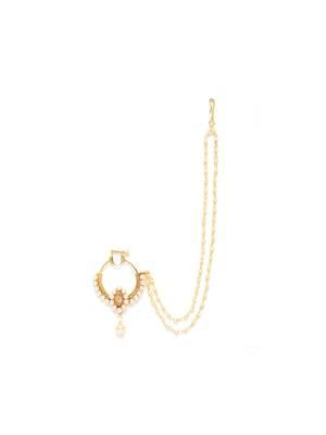 White crystal nose-ring 2
