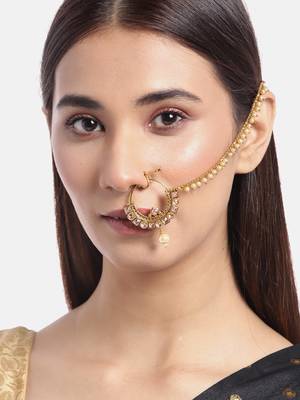White crystal nose-ring 1