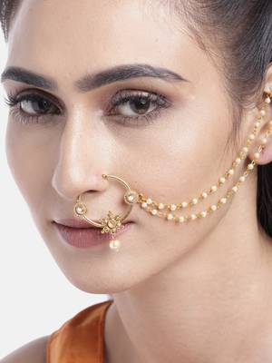 White crystal nose-ring 1