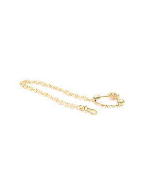 Gold crystal nose-ring 3