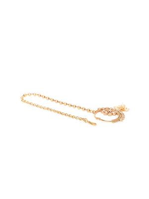 Gold crystal nose-ring 3