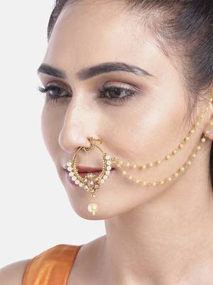 White crystal nose-ring 1