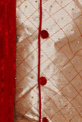 Maroon printed blended cotton boys-kurta-pyjama 5