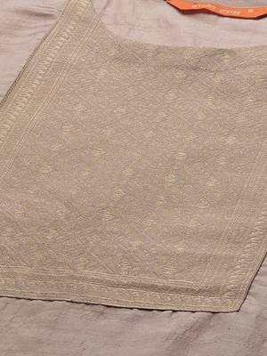 Indo Era Beige Solid Straight Kurta 5