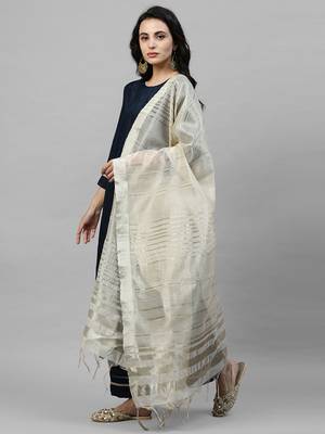 Indo Era Navy Blue Solid Kurta Palazzo with Dupatta Sets 3