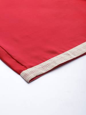 Indo Era Pink Embroidered Straight Kurta Palazzo With Dupatta Set 5