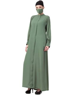 Abaya With Center Pleat 2