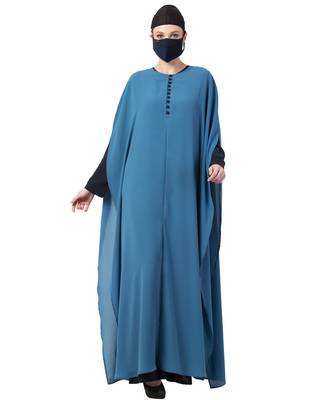 Cape And Abaya Combo In Contrast 1