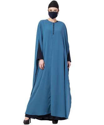Cape And Abaya Combo In Contrast 2