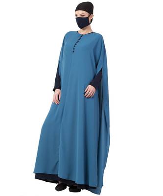 Cape And Abaya Combo In Contrast 4