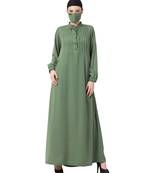 Abaya With Pin Tucks and Front Pockets