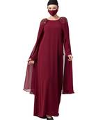 Fairy Dress With Hand Work Embellishments On Shoulders Abaya Dress