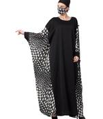 Kaftan With Printed Side Panels Abaya Dress