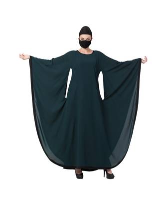 Modest Dress With Unique Cut & Pattern Abaya Dress 1