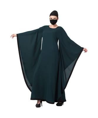 Modest Dress With Unique Cut & Pattern Abaya Dress 4