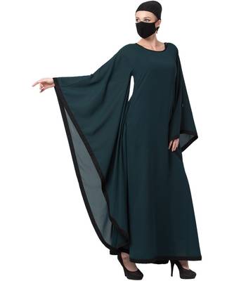 Modest Dress With Unique Cut & Pattern Abaya Dress 5