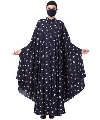 Printed Irani Kaftan Abaya Dress 3