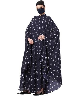 Printed Irani Kaftan Abaya Dress 5