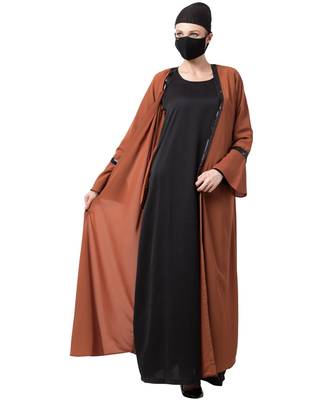 Two Piece Combo Of Abaya And A Cardigan. 1