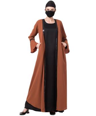 Two Piece Combo Of Abaya And A Cardigan. 2