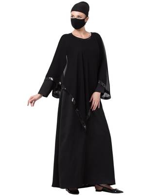 Two Piece Combo Of Abaya And A Poncho. 4