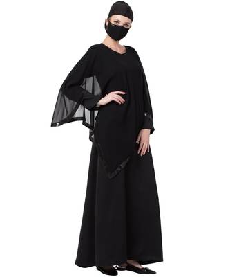 Two Piece Combo Of Abaya And A Poncho. 5