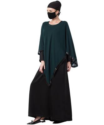 Two Piece Combo Of Abaya And A Poncho. 3