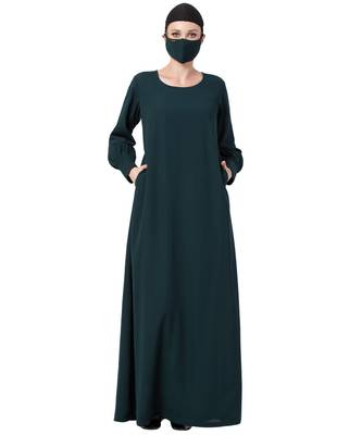 Basic Abaya With Cuff. 1