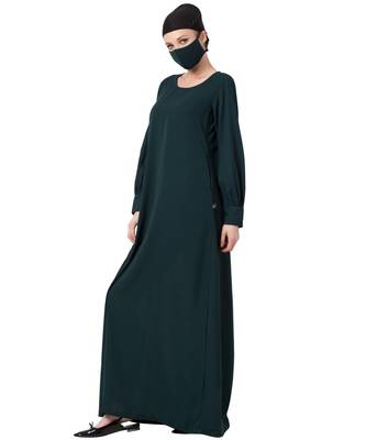Basic Abaya With Cuff. 3