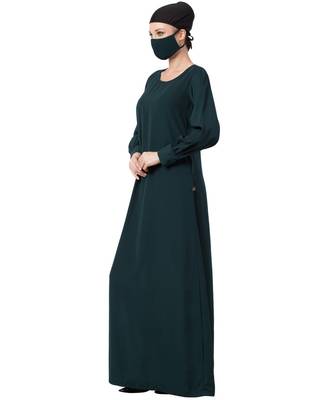 Basic Abaya With Cuff. 4