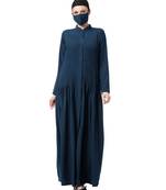 Front open Dress With Pin Tucks Abaya Dress