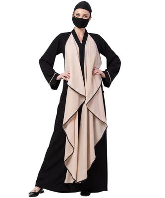 Falling Shrug Dress In Front Open Style Abaya Dress 1