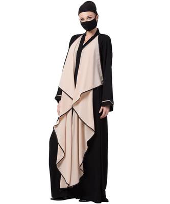 Falling Shrug Dress In Front Open Style Abaya Dress 2