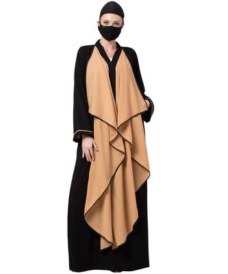 Falling Shrug Dress In Front Open Style Abaya Dress 1